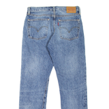 LEVI'S 501 Jeans Distressed Womens Blue Regular Straight Stone Wash W27 L29