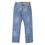 LEVI'S 501 Jeans Distressed Womens Blue Regular Straight Stone Wash W27 L29