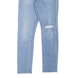 LEVI'S 501S Jeans Distressed Womens Blue Skinny Straight Stone Wash W25 L30