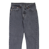 LEVI'S 501 Jeans Womens Grey Regular Straight W28 L26