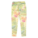 AMY VERMONT Floral Womens Trousers Yellow Slim Skinny W30 L30