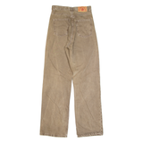 GOOD TIME DENIM High Waist Womens Trousers Brown Regular Bootcut W23 L32