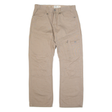 BIO COTTON Workwear Mens Trousers Beige Regular Straight W34 L30