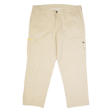 BERNWALT Cargo Mens Trousers Beige Regular Straight W38 L29