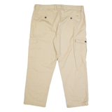 BERNWALT Cargo Mens Trousers Beige Regular Straight W38 L29