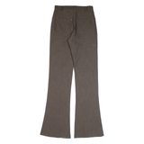 REMAKE High Rise Womens Trousers Brown Regular Flared W24 L33