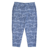 7 FOR ALL MANKIND Crazy Pattern Womens Trousers Blue Slim Skinny W32 L24
