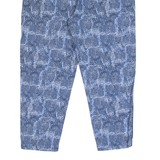 7 FOR ALL MANKIND Crazy Pattern Womens Trousers Blue Slim Skinny W32 L24