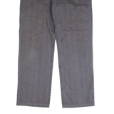 HIS Striped Mens Trousers Grey Regular Straight 90s W34 L30