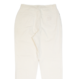 D'BAR Stretch Womens Trousers Cream Slim Tapered W28 L27