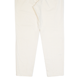 D'BAR Stretch Womens Trousers Cream Slim Tapered W28 L27