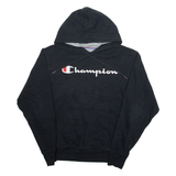 CHAMPION Mens Black Hoodie S