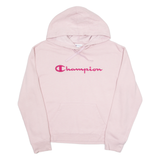 CHAMPION Womens Pink Hoodie L