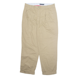 TOMMY HILFIGER Chino Mens Trousers Beige Regular Straight W38 L30