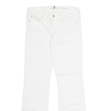7 FOR ALL MANKIND Womens Trousers White Regular Bootcut W28 L31