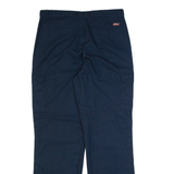 DICKIES Cargo Workwear Mens Trousers Blue Regular Straight W34 L34