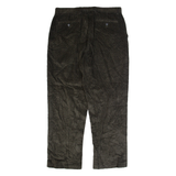 LOUIS RAPHAEL Chino Mens Corduroy Trousers Brown Straight 90s W35 L30