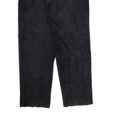 WEST BAY Pleated Chino Mens Corduroy Trousers Blue Straight 90s W35 L30