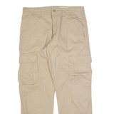 WRANGLER Cargo Mens Trousers Beige Relaxed Straight W32 L30