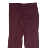WRANGLER Workwear Mens Trousers Maroon Regular Straight W34 L26
