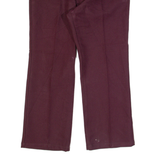 WRANGLER Workwear Mens Trousers Maroon Regular Straight W34 L26