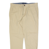 TOMMY HILFIGER Chino Mens Trousers Beige Slim Straight W32 L28