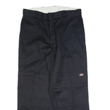 DICKIES Workwear Mens Trousers Black Regular Straight W36 L30