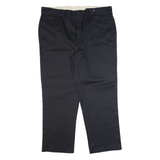 DICKIES Workwear Mens Trousers Black Regular Straight W42 L30