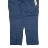 DICKIES Workwear Mens Trousers Blue Regular Straight W42 L32