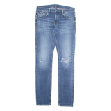 TOMMY HILFIGER Womens Jeans Blue Regular Tapered Stone Wash W36 L36