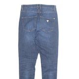 GUESS Mens Jeans Blue Regular Tapered Stone Wash W28 L28