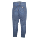 GUESS Mens Jeans Blue Regular Tapered Stone Wash W28 L28