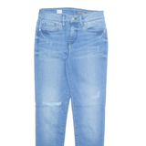 TOMMY HILFIGER Womens Jeans Blue Regular Skinny Stone Wash W26 L30