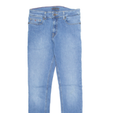TOMMY HILFIGER Mens Jeans Blue Regular Skinny Stone Wash W26 L28