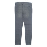7 FOR ALL MANKIND Womens Jeans Grey Regular Skinny Stone Wash W32 L30