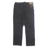 DICKIES Mens Jeans Black Regular Straight W36 L30