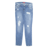 GUESS Womens Jeans Blue Regular Tapered Stone Wash W32 L32
