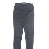 LEVI'S Womens Jeans Black Regular Skinny W24 L30