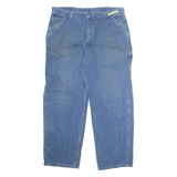 CARHARTT Carpenter Cargo Mens Jeans Blue Regular Straight W40 L29