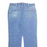 DICKIES Mens Jeans Blue Loose Straight Stone Wash W34 L28