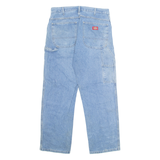 CARHARTT Carpenter Cargo Mens Jeans Blue Loose Straight W32 L30