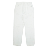 WRANGLER Mens Jeans White Regular Tapered W28 L29