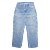 DICKIES Womens Jeans Blue Regular Straight Stone Wash W30 L30
