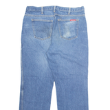 DICKIES Mens Jeans Blue Loose Straight Stone Wash W36 L30