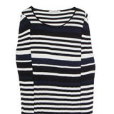 GLOBUS ESSENTIALS Womens Patterned Jumper Blue Striped Tight Knit Viscose M