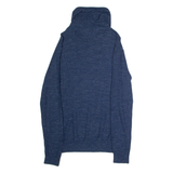 TOMMY HILFIGER Mens Jumper Blue Roll Neck Tight Knit S