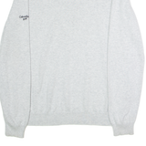 CALVIN KLEIN Golf Mens Patterned Jumper Grey Striped V-Neck Tight Knit L