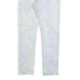 LEVI'S 501 S Big E Womens Jeans Blue Slim Tapered Acid Wash W27 L30