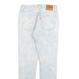 LEVI'S 501 S Big E Womens Jeans Blue Slim Tapered Acid Wash W27 L30