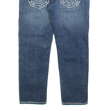 TRUE RELIGION Lily Super T Womens Jeans Blue Slim Tapered Stone Wash W23 L22